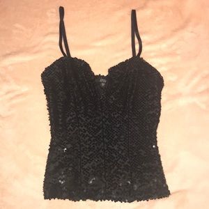 GUESS sequin corset
